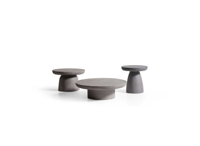 Stilvolle Graue Betontische Moderne Gartentische 3x Dekotische