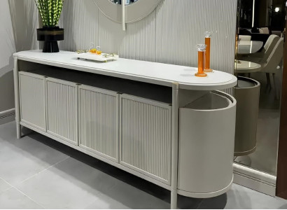 Weiße Holzkonsole für das Esszimmer luxuriöse Konsole Designermöbel