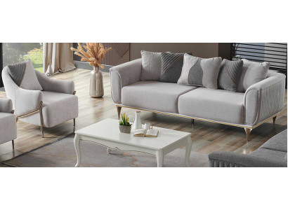 3-Sitzer Sofa mit Sessel – Harmonisches Design und hoher Sitzkomfort